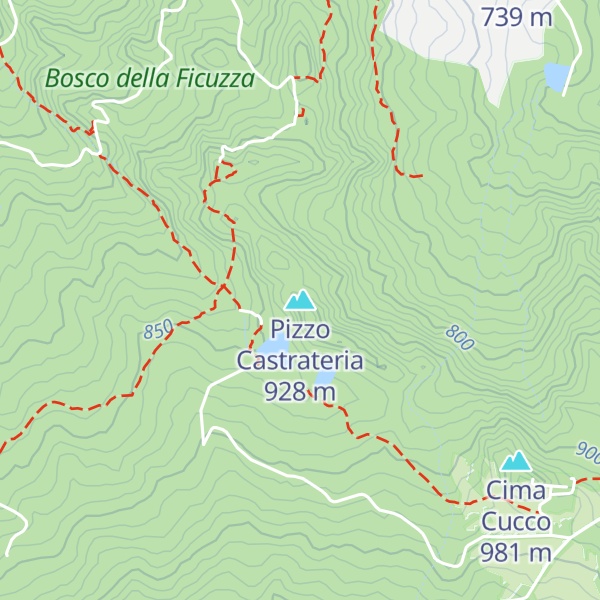 Map of Pizzo Castrateria