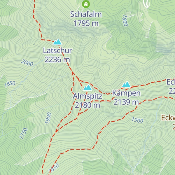 Map of Almspitz