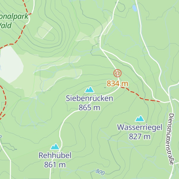Map of Siebenrücken
