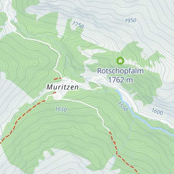 Map of Untergaunitschhütte