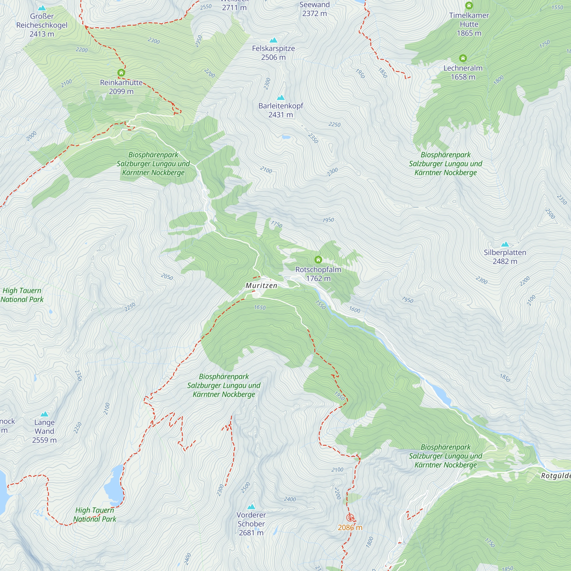 Untergaunitschhütte map