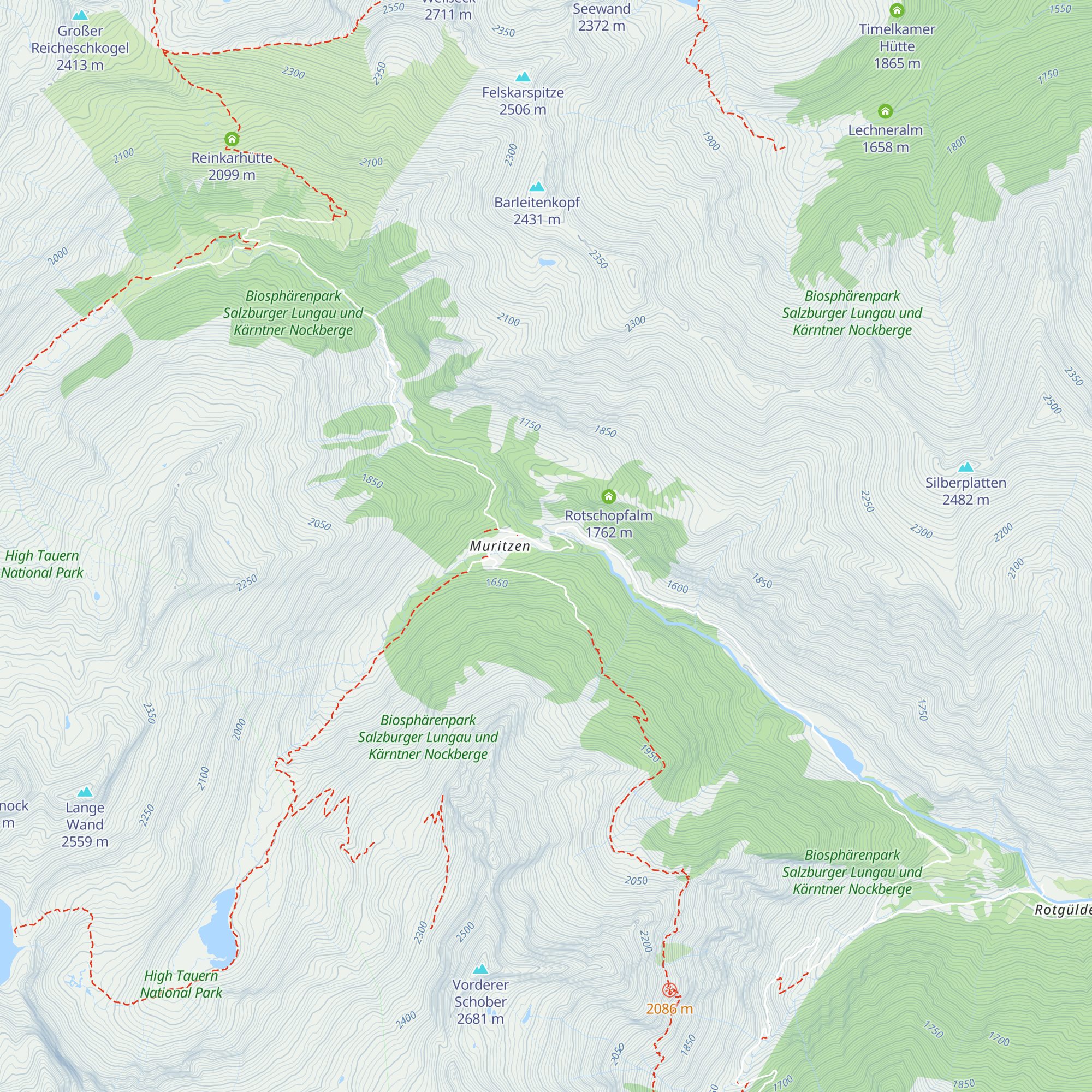 Untergaunitschhütte map