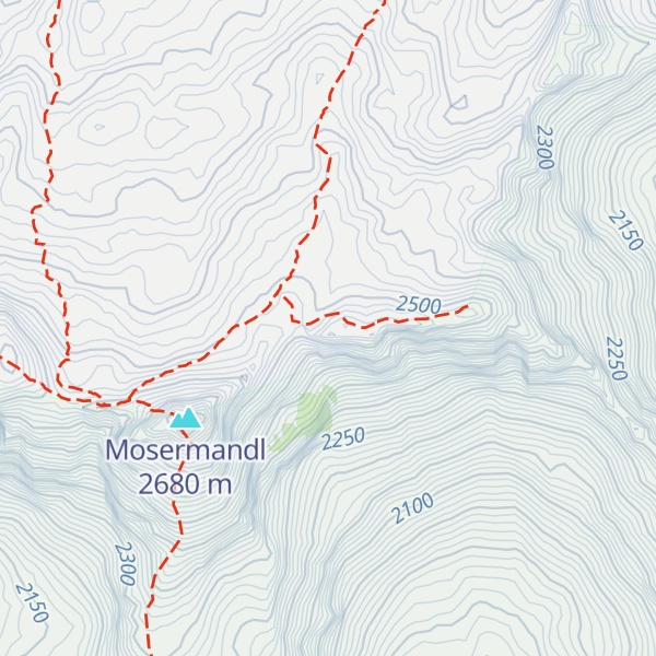 Map of Kleines Mosermandl