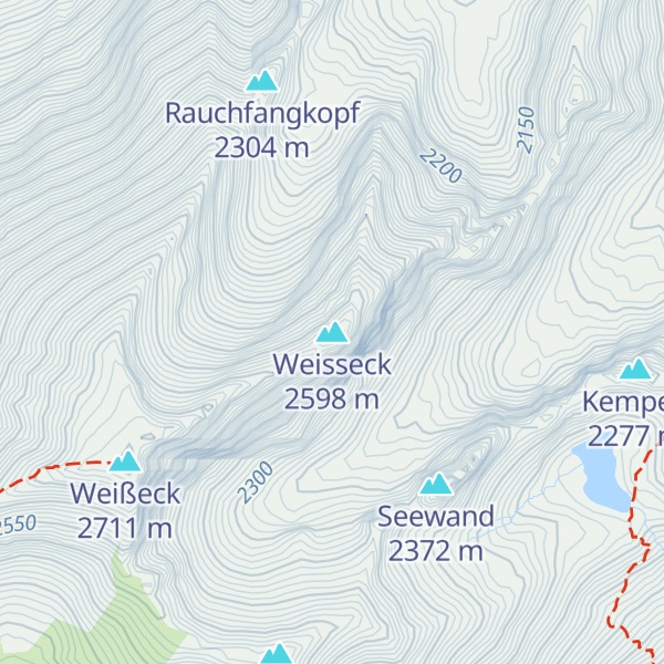 Map of Weisseck