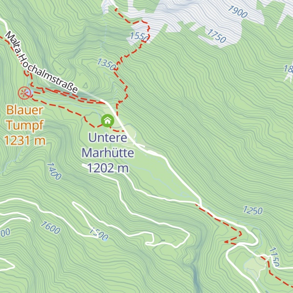 Map of Gmünder Hütte
