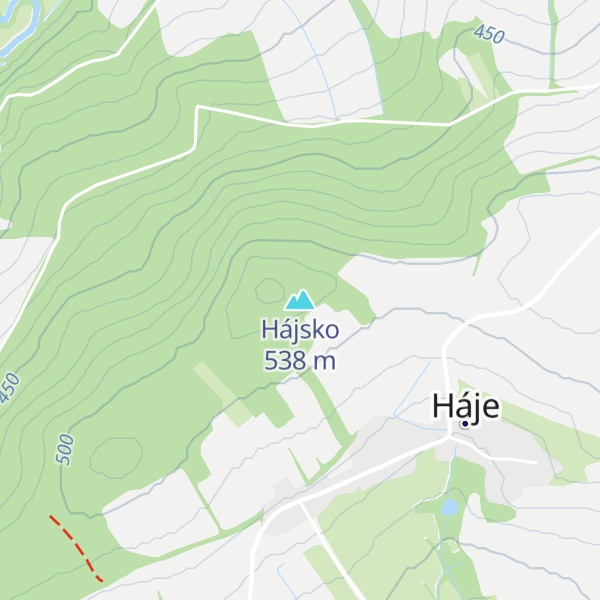 Map of Hájsko