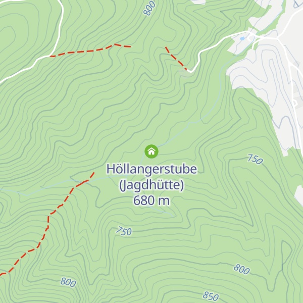 Map of Höllangerstube (Jagdhütte)