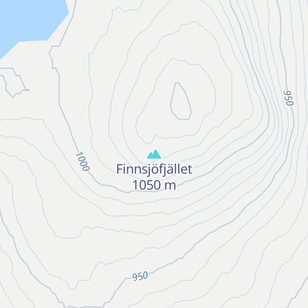 Map of Finnsjöfjället