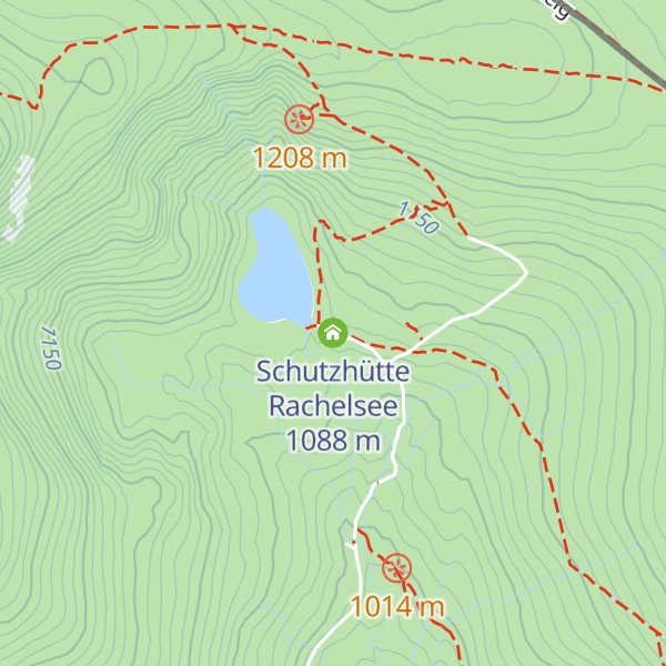 Map of Schutzhütte Rachelsee
