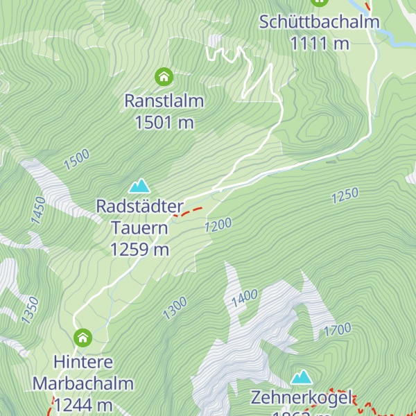 Map of Vordere Marbachalm