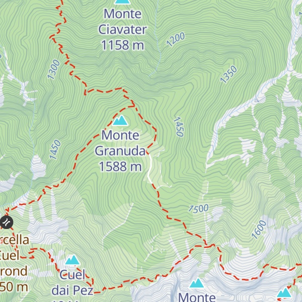 Map of Malga Granuda