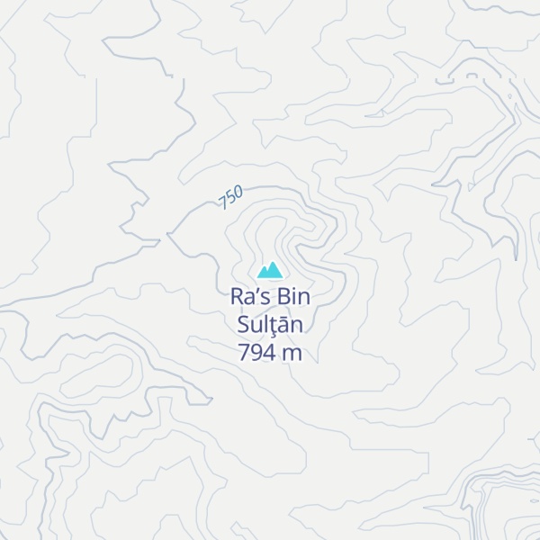 Map of Ra’s Bin Sulţān