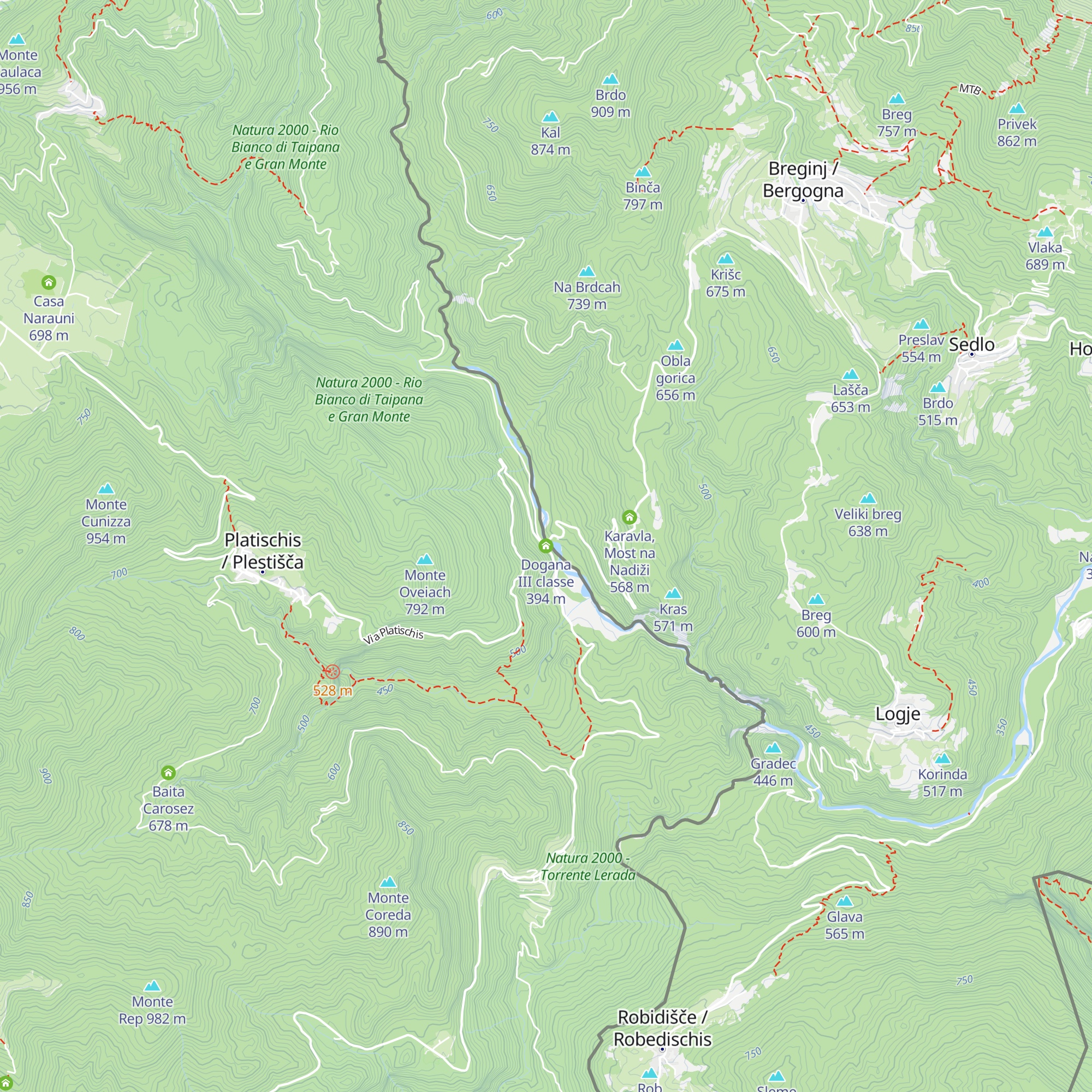 Dogana III classe map