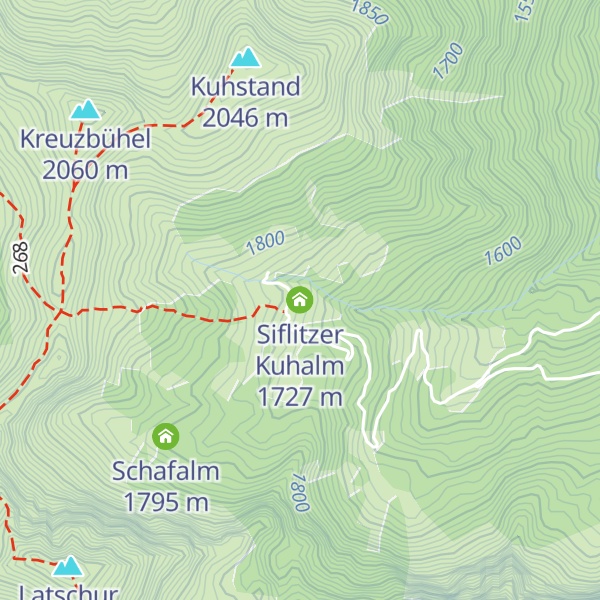 Map of Siflitzer Kuhalm