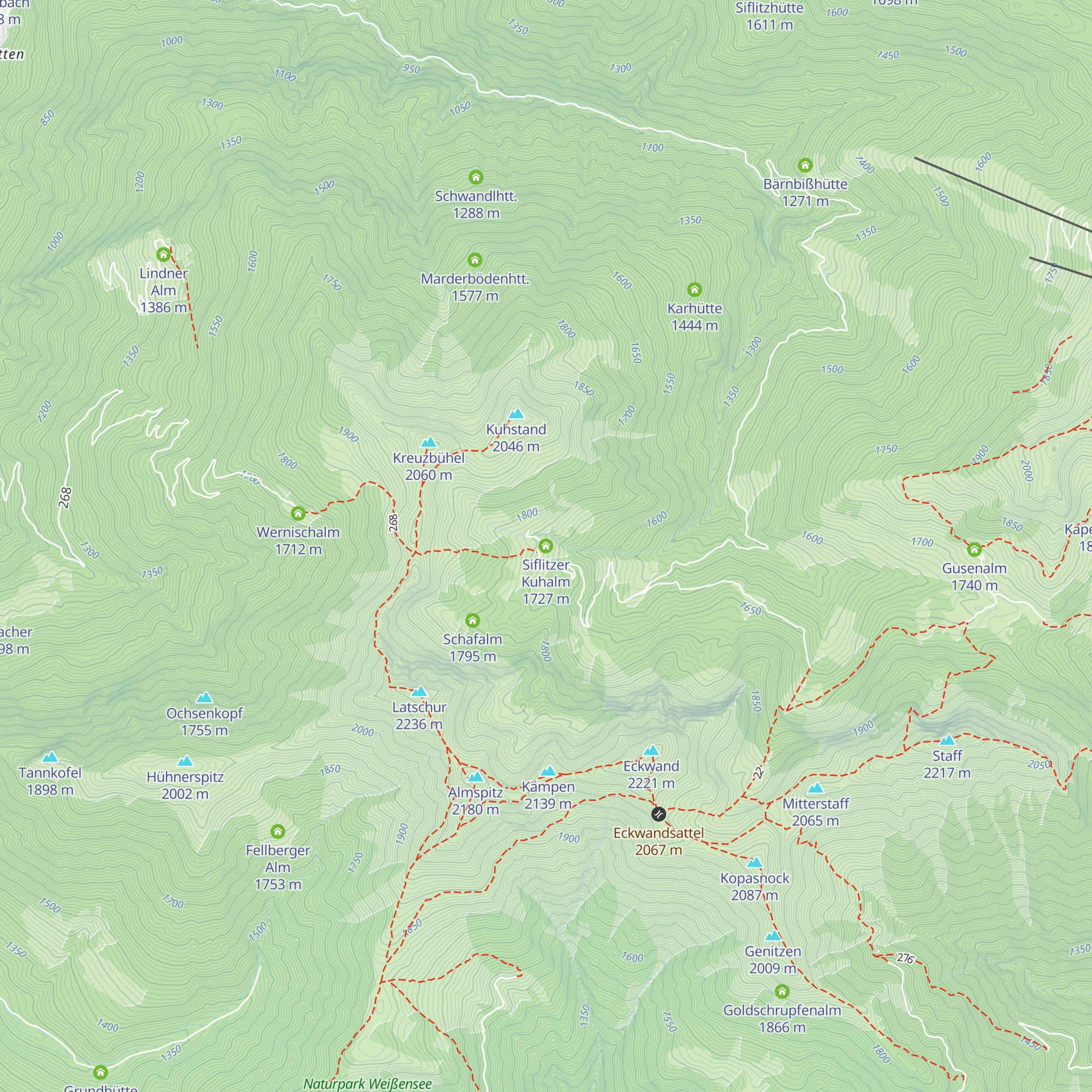 Siflitzer Kuhalm map