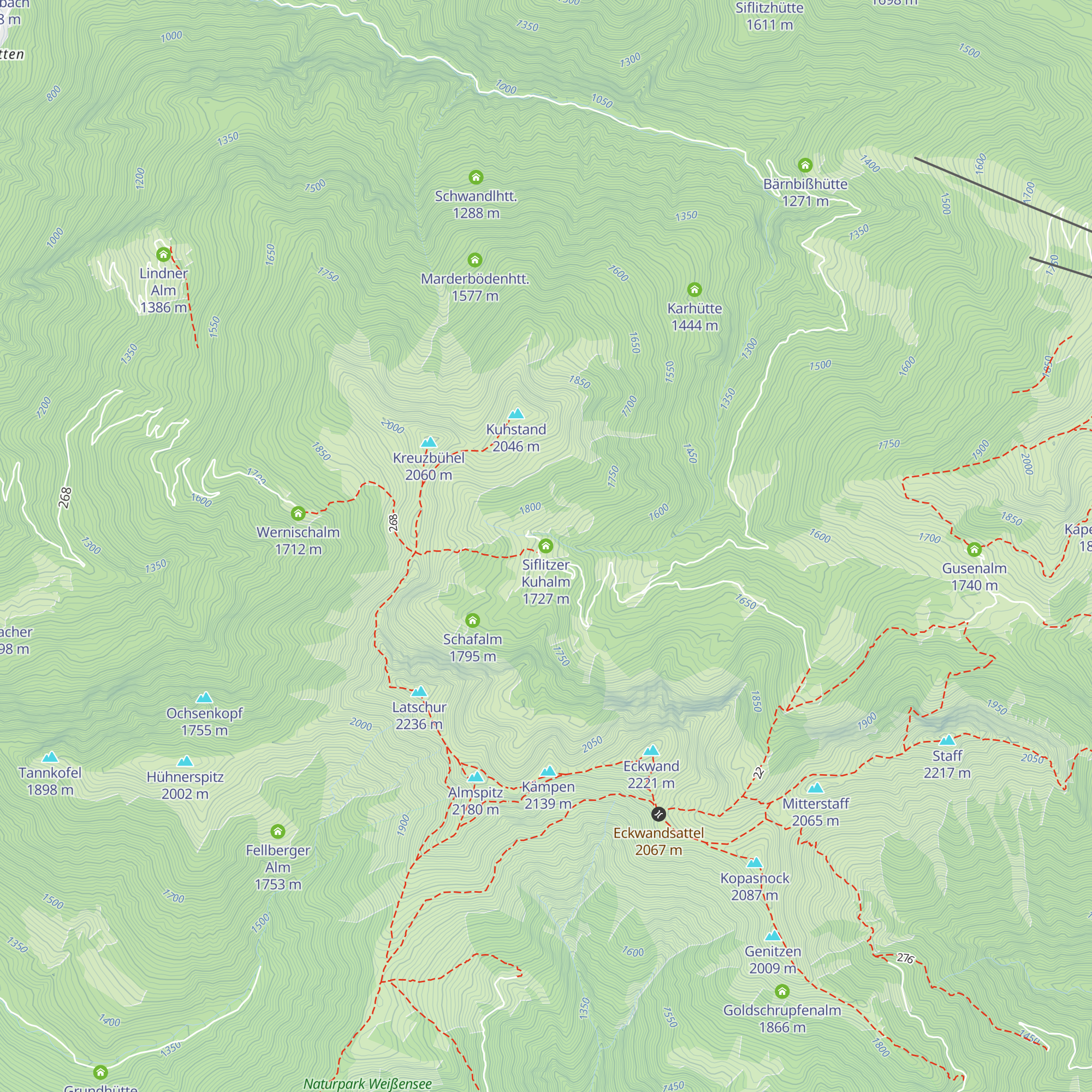 Siflitzer Kuhalm map