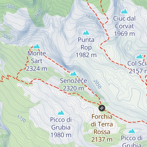 Map of Senožeče