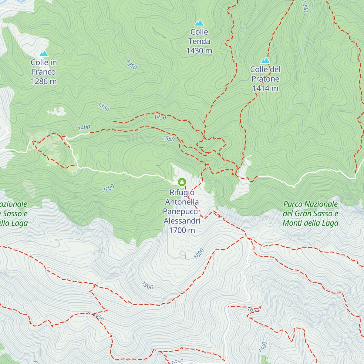 Rifugio Antonella Panepucci-Alessandri map
