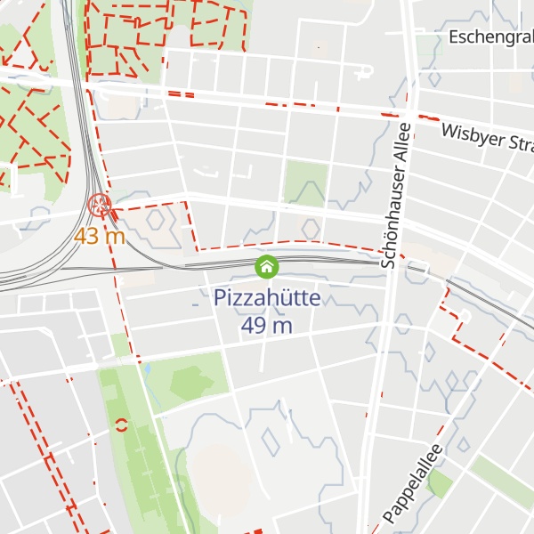 Map of Pizzahütte