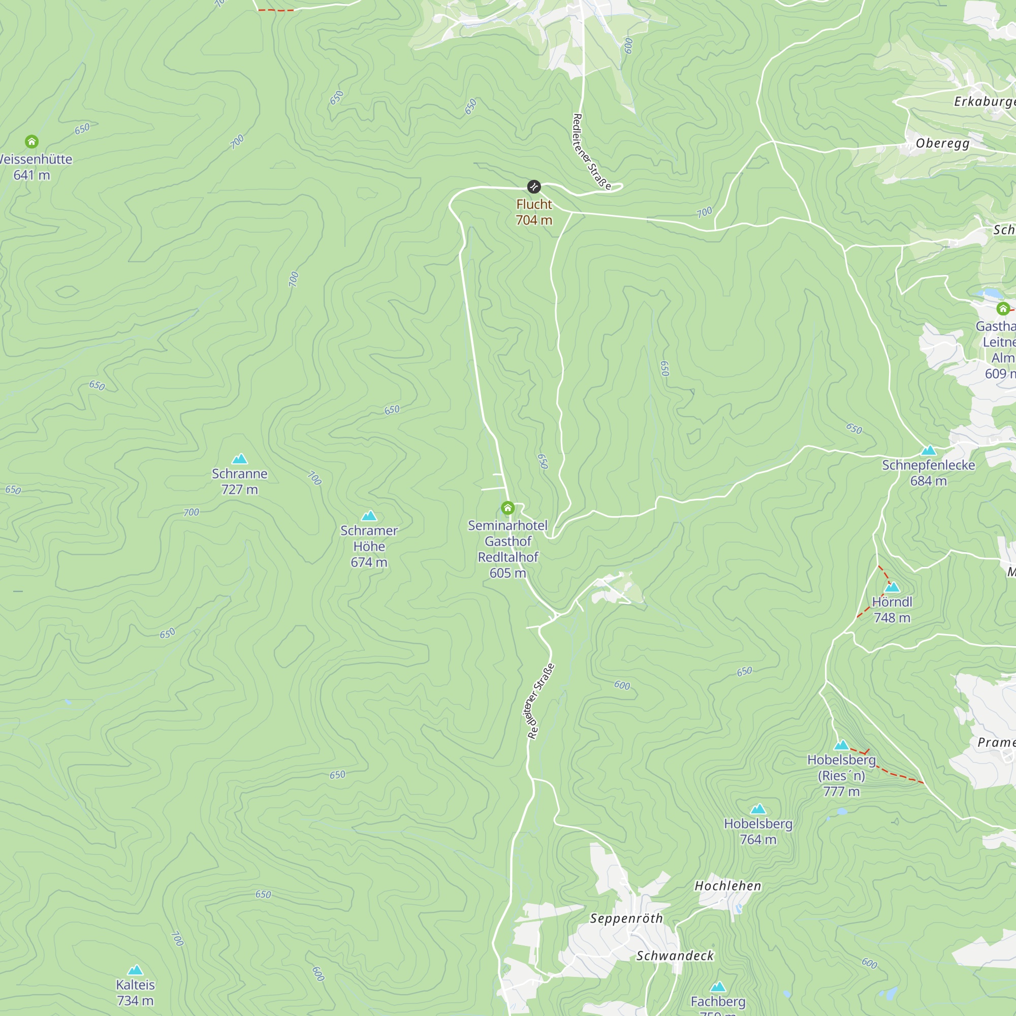 Seminarhotel Gasthof Redltalhof map