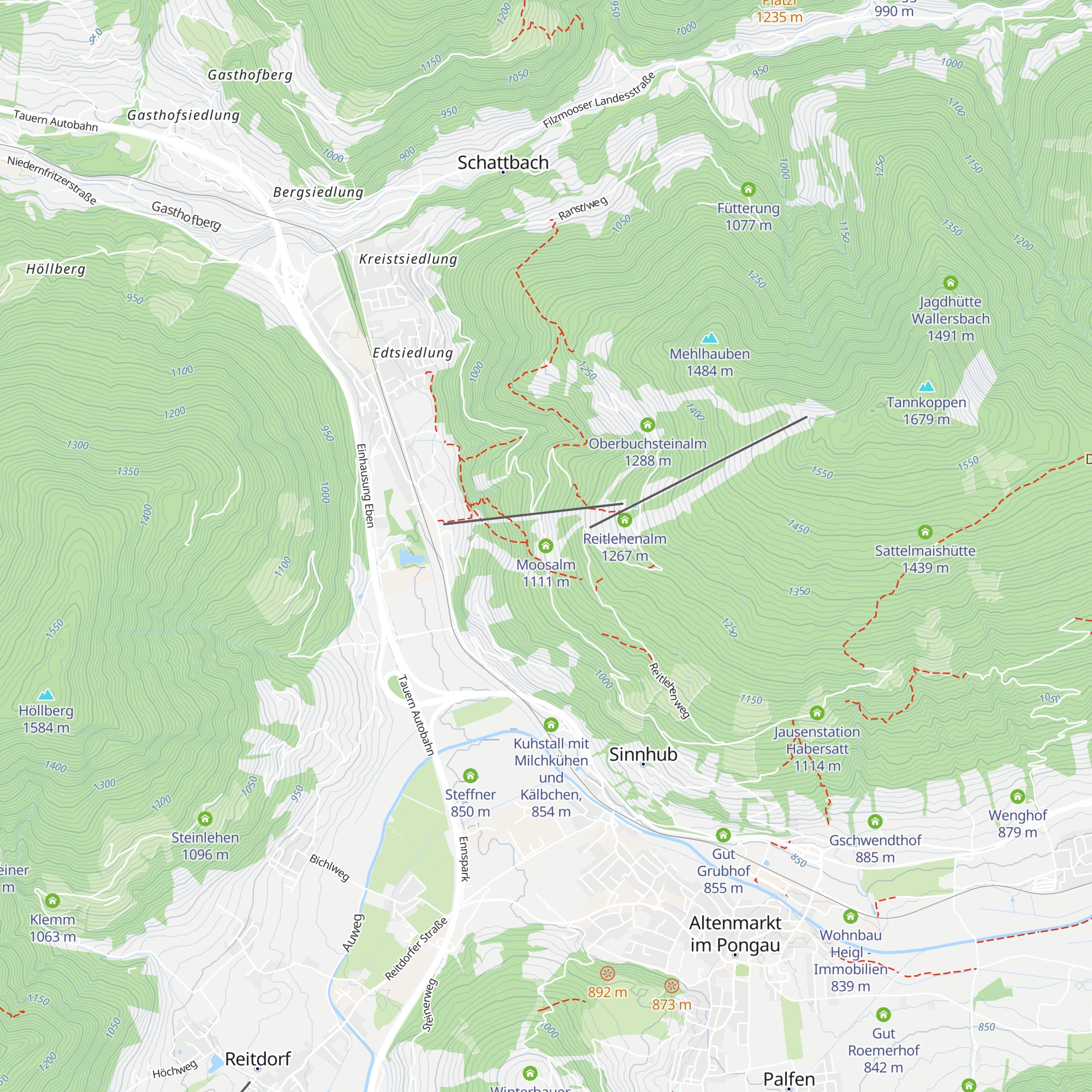 Moosalm map