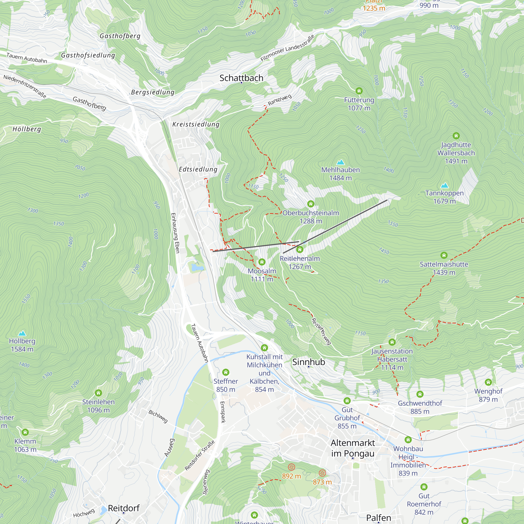 Moosalm map