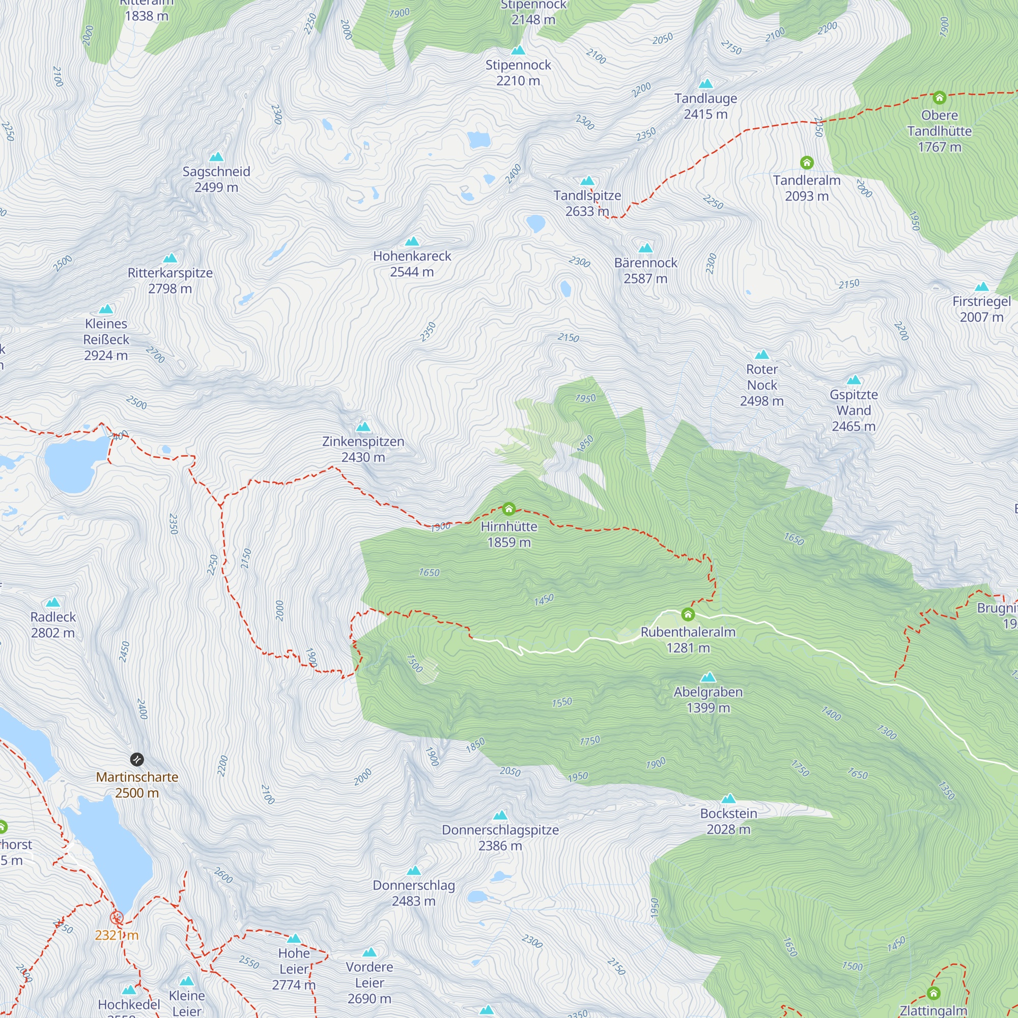 Hirnhütte map