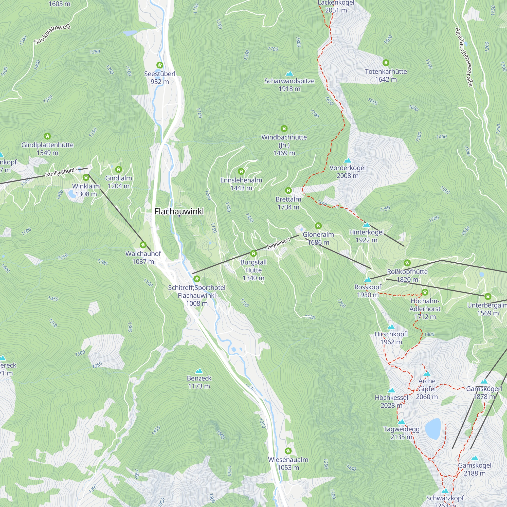 Burgstall Hütte map