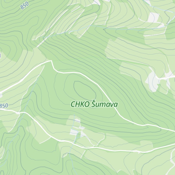Map of Černý les [Hartmanice-Dolejší Těšov]