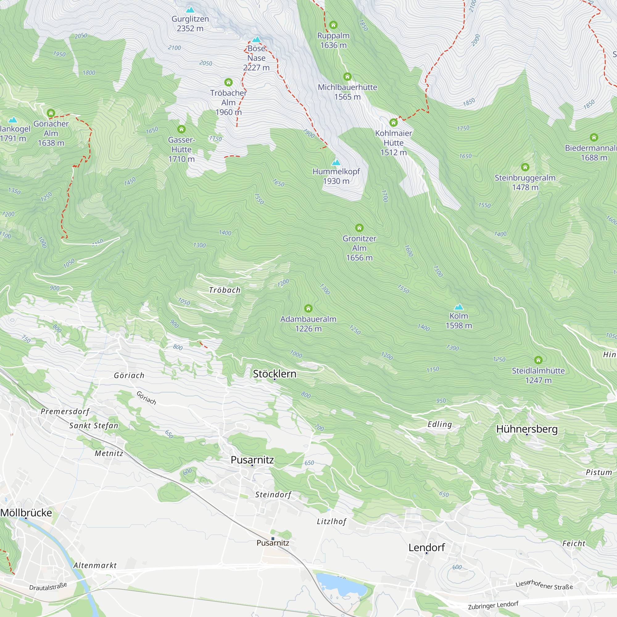 Adambaueralm map