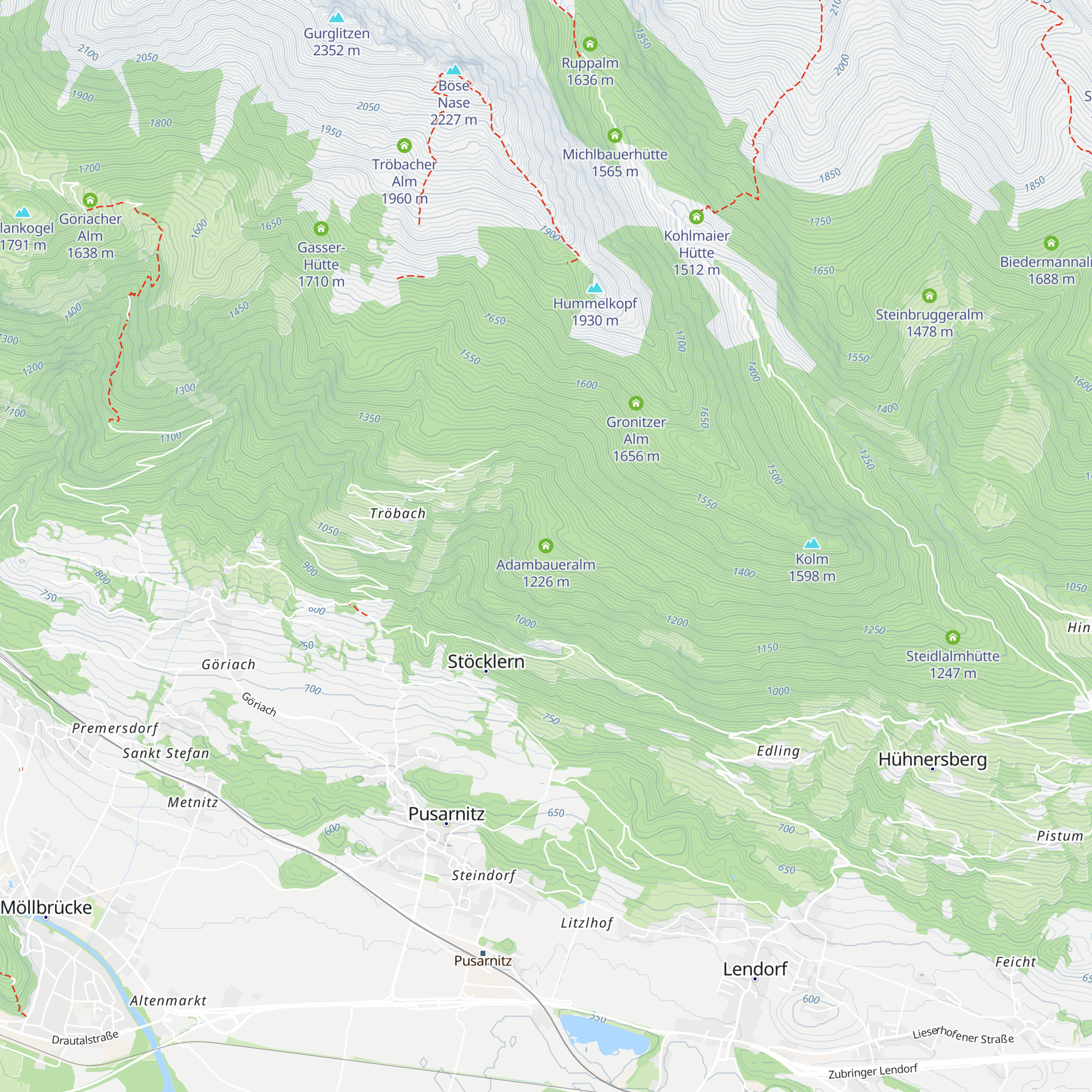 Adambaueralm map