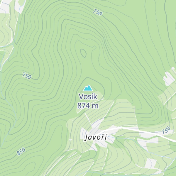 Map of Vosík