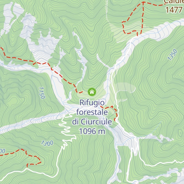 Map of Rifugio forestale di Ciurciule