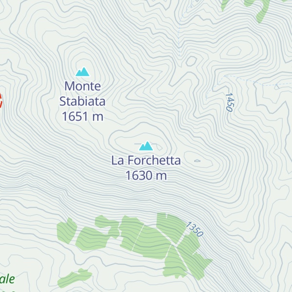 Map of La Forchetta