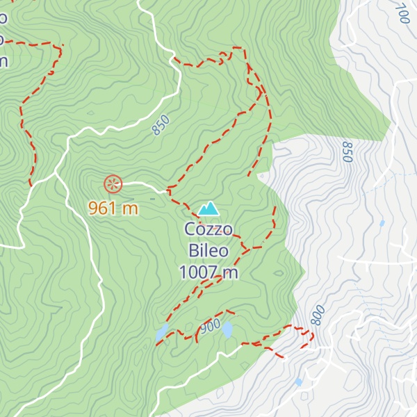 Map of Cozzo Bileo