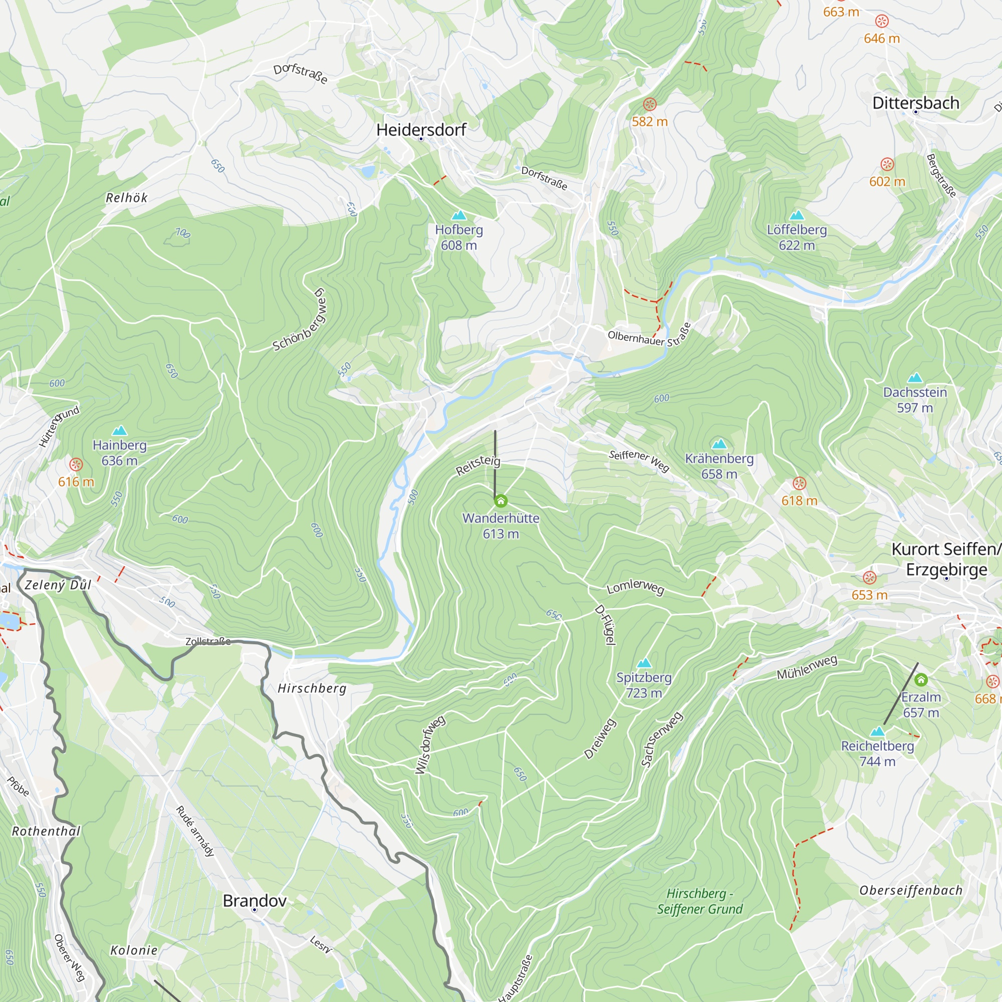 Wanderhütte map