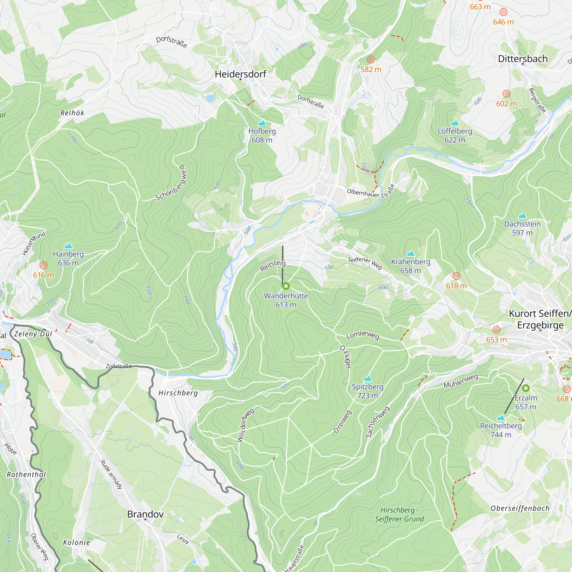 Wanderhütte map