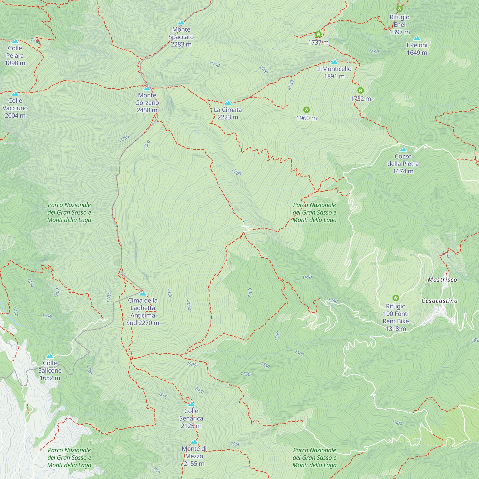 Stazzo Mercurio map