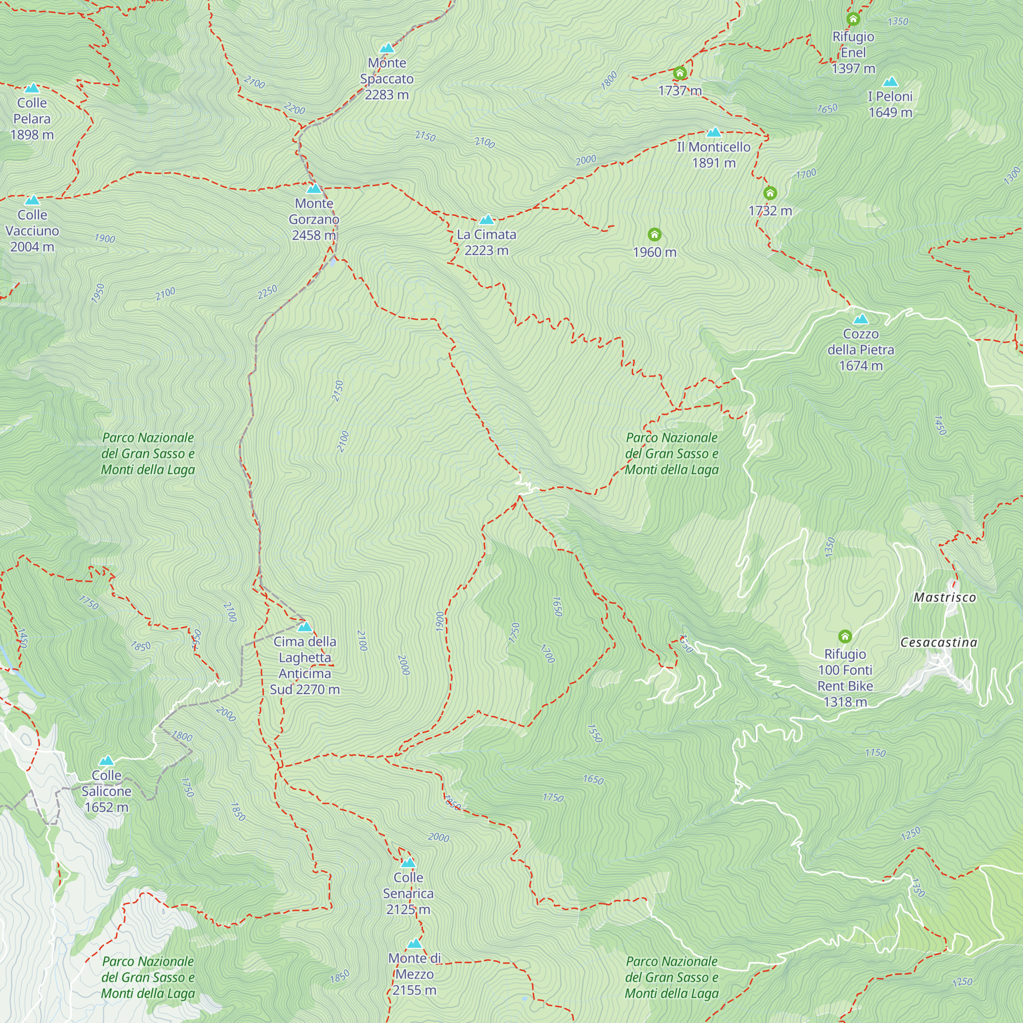 Stazzo Mercurio map