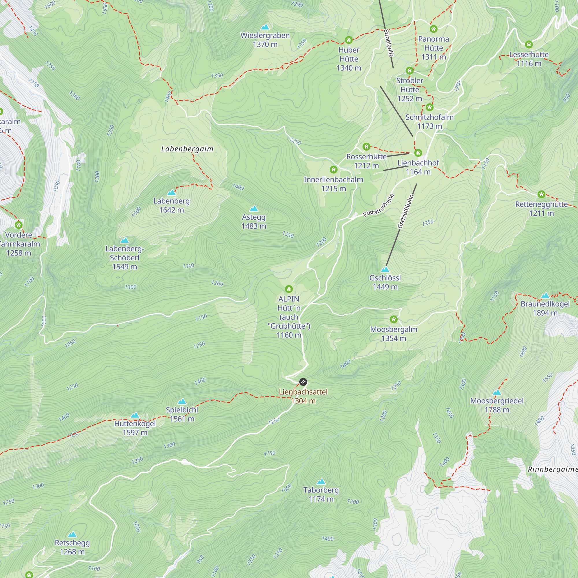 ALPIN Hütt`n (auch "Grubhütte") map
