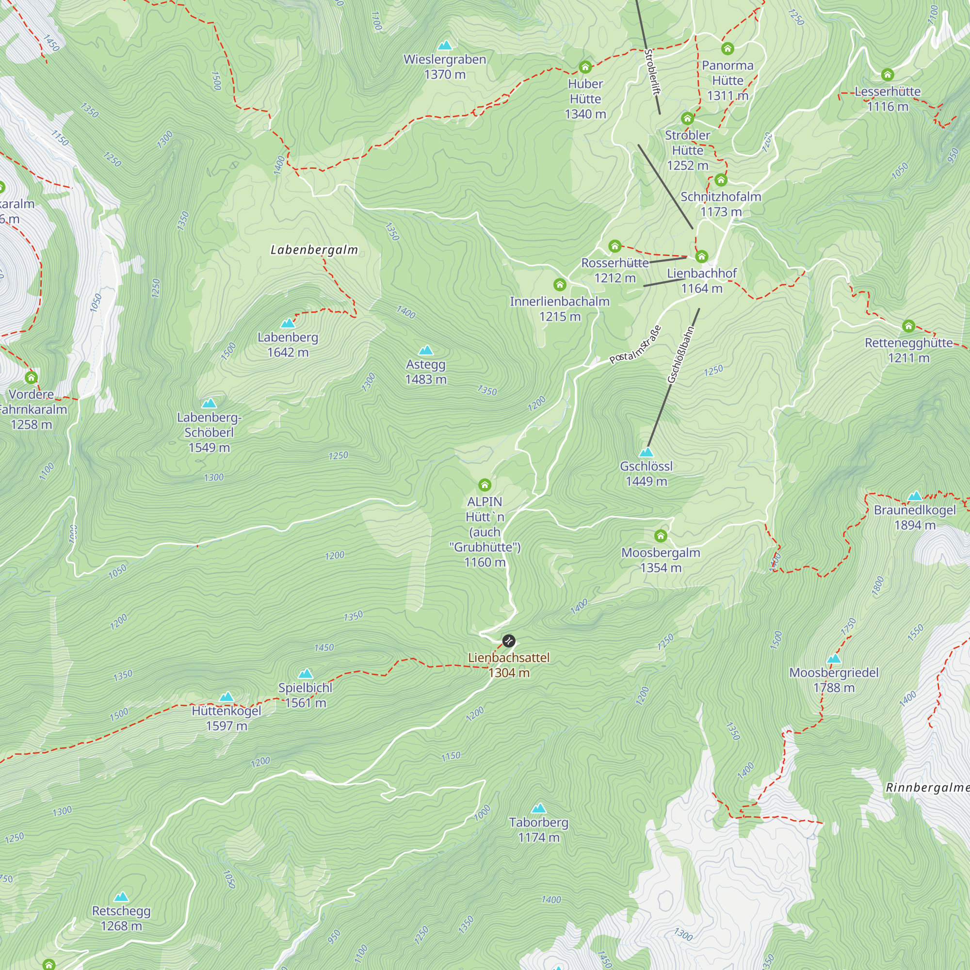 ALPIN Hütt`n (auch "Grubhütte") map