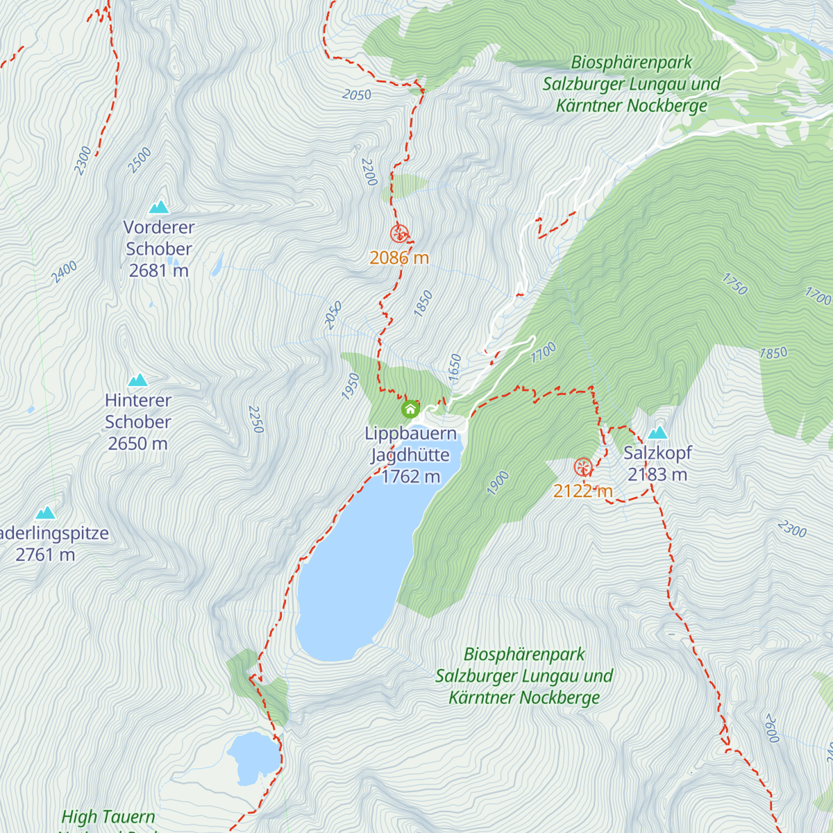 Rotgüldenseehütte map