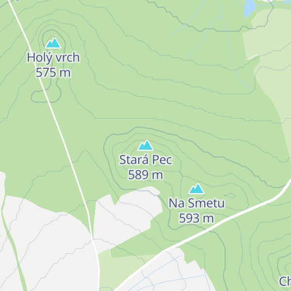 Map of Stará Pec