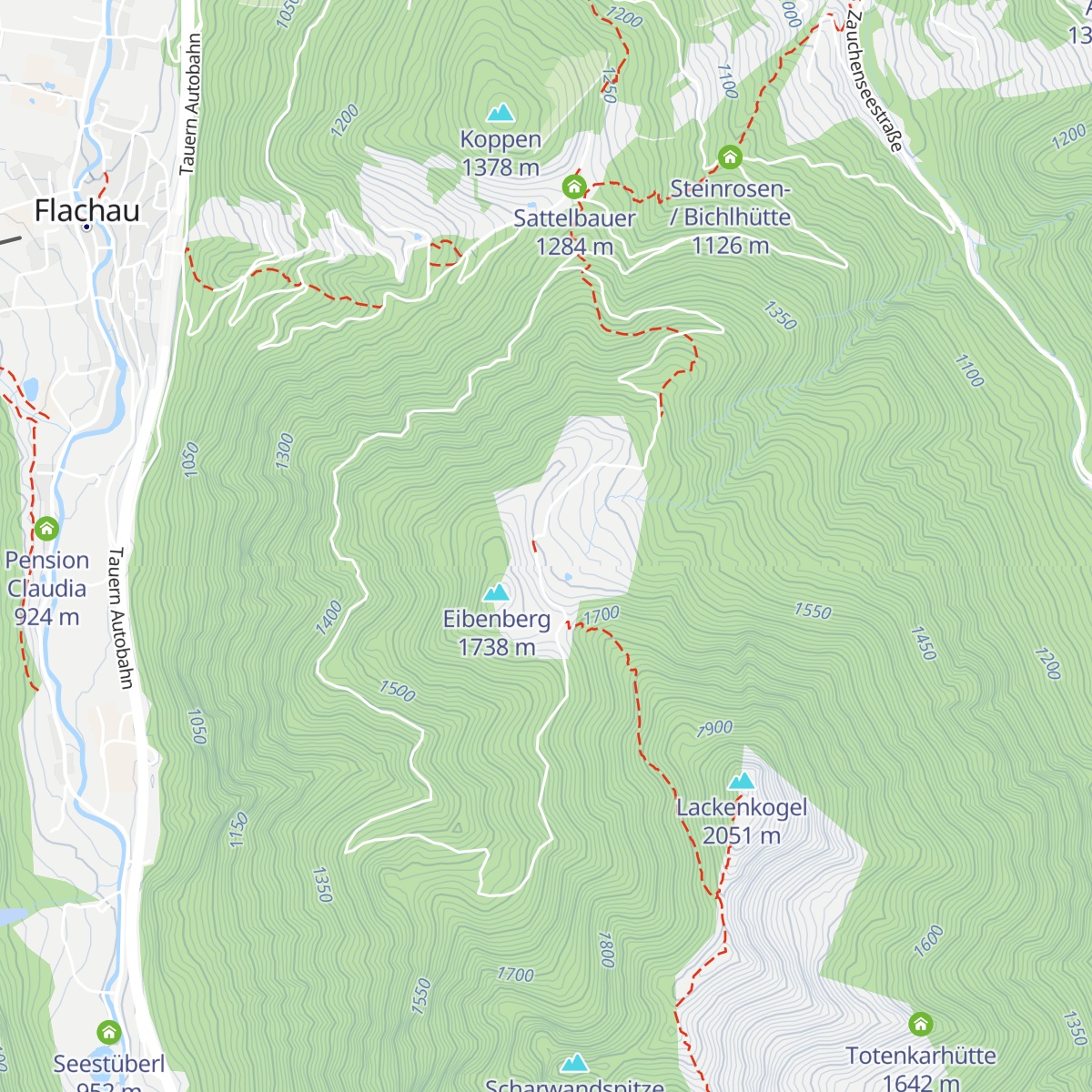 Lackenalm map
