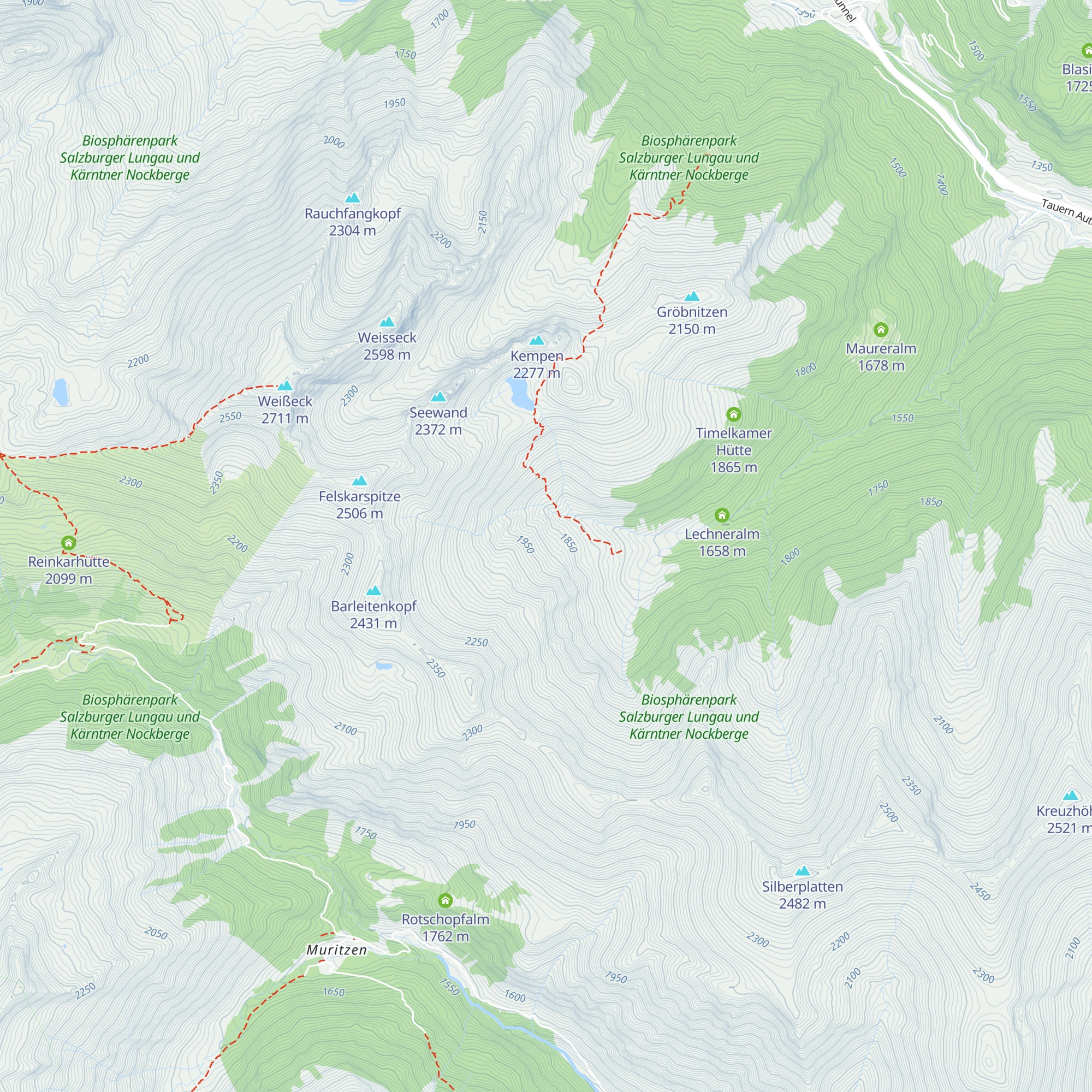 Nahendfeldalm map