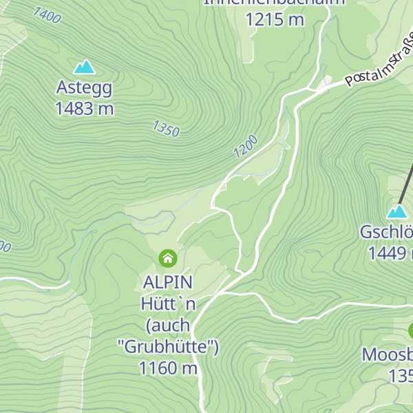 Map of Abtenauer Hütte