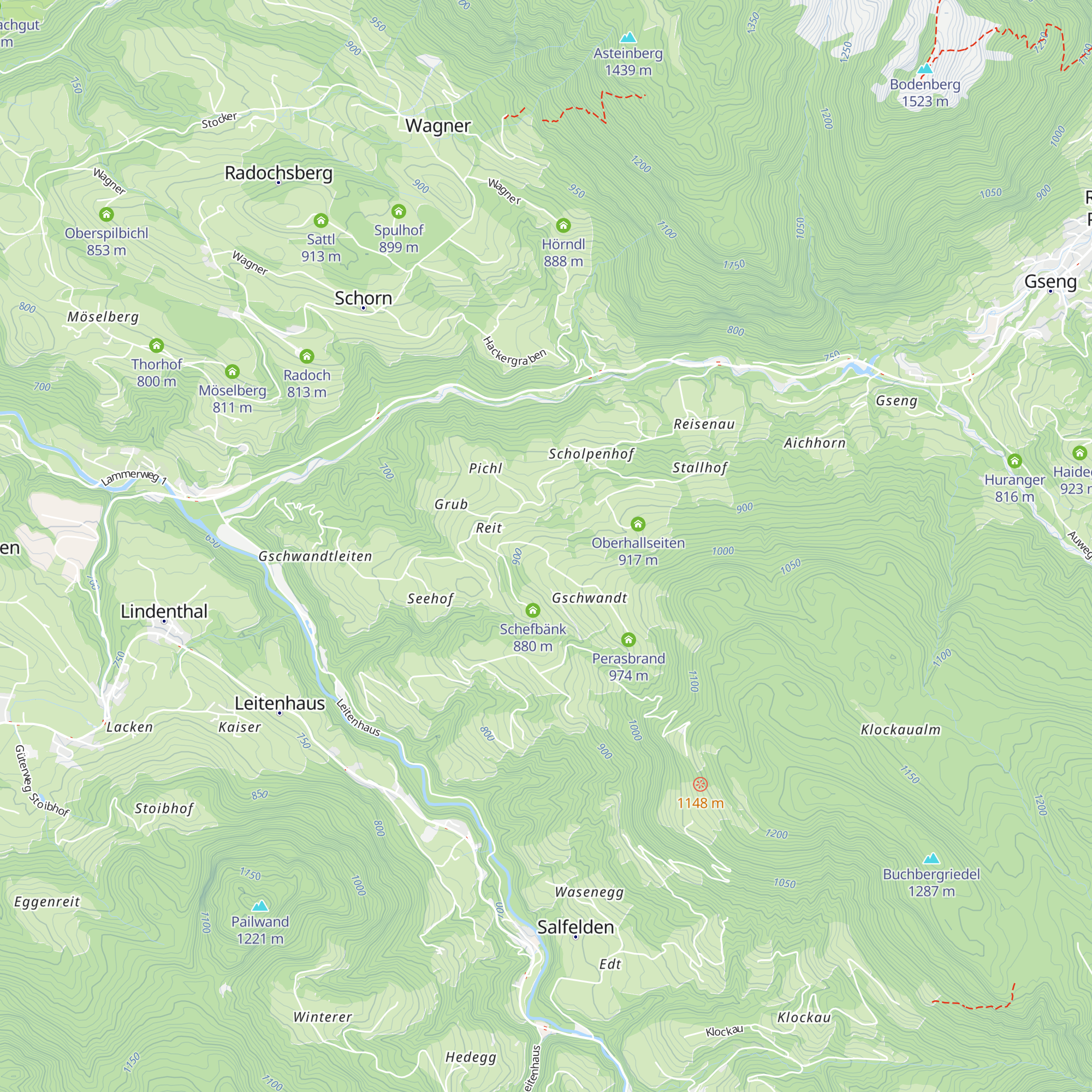 Hochfeldgut map