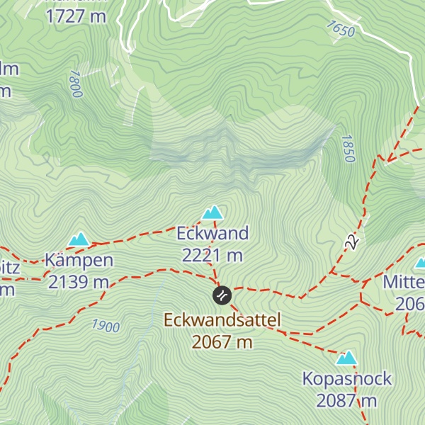 Map of Eckwand