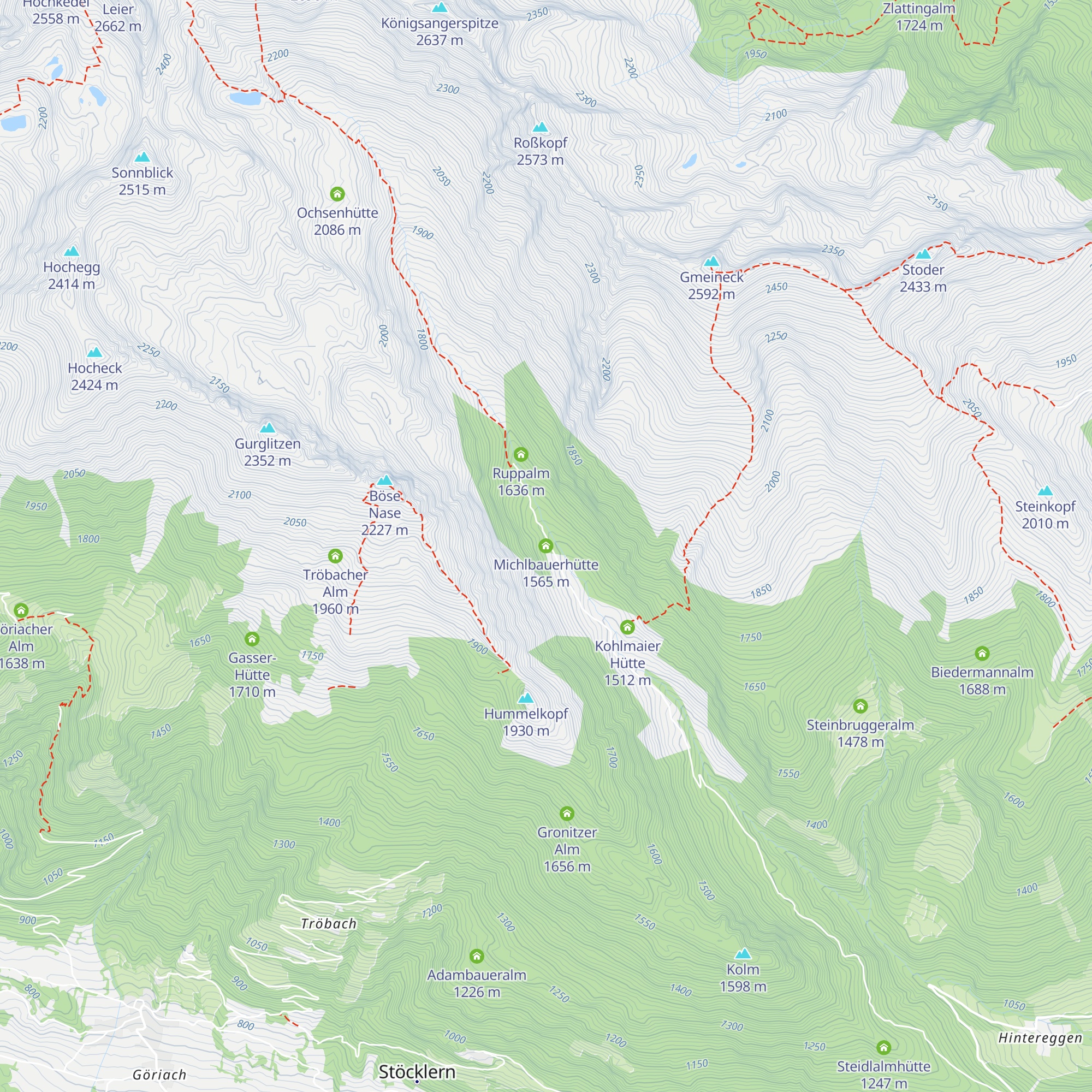 Michlbauerhütte map