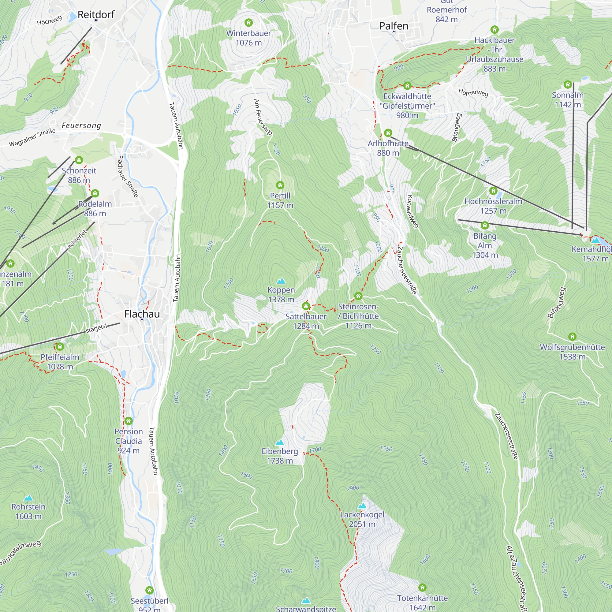 Sattelbauer map